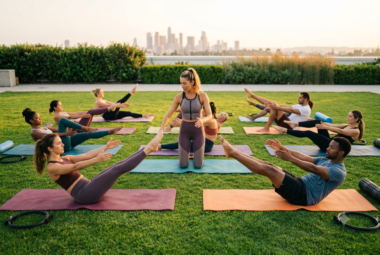 Bienestar Corporativo: combinando técnicas de yoga, pilates, respiración consciente, adaptadas al entorno laboral.